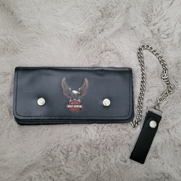 Harley-Davidson Other - Harley Davidson Leather Chain wallet